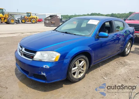 2012 Dodge Avenger Sxt из США, поврежденный, VIN 1C3CDZCB3CN227794